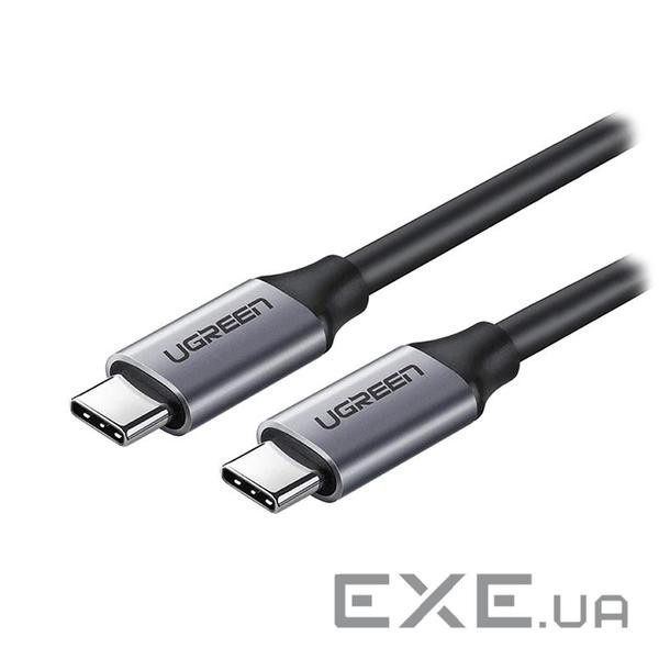 Дата кабель USB-C to USB-C 1.5m 60W US161 3A Alum. (Gray) Ugreen (50751)