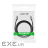 Дата кабель USB-C to USB-C 1.5m 60W US161 3A Alum. (Gray) Ugreen (50751)