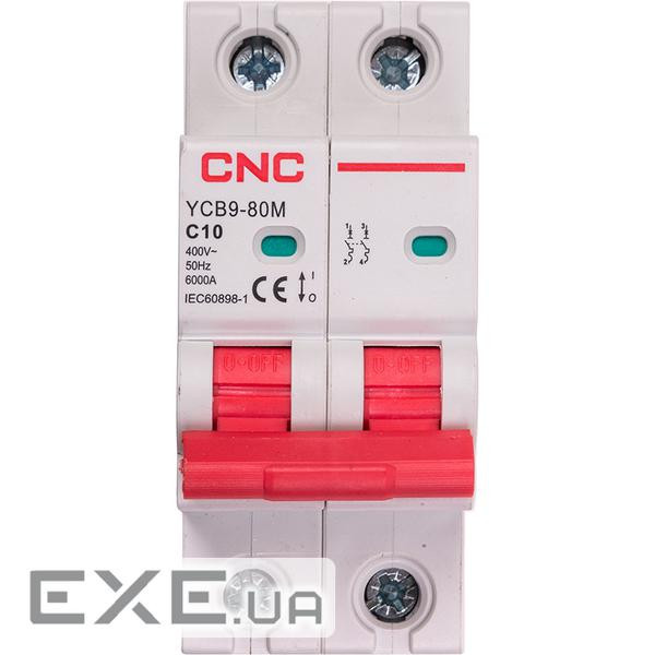 Модульний автоматичний вимикач CNC YCB9-80M 2P C10 6ka (NV821488)