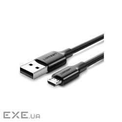 Дата кабель USB 2.0 AM to Micro 5P 0.25m 2A US289 black Ugreen (60134)
