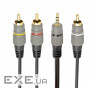 Кабель мультимедійний 3.5mm M to 3xRCA M 1.5m (4pin) AV Cablexpert (CCAP-4P3R-1.5M)