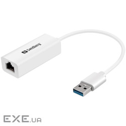 Перехідник USB 3.0 Type A --> Ethernet RJ45 1000 Мбіт/с Sandberg (133-90) Sandberg (133-90)