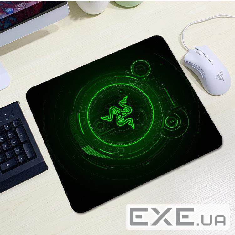 Килимок 200*240 тканинний RAZER 14, товщина 2 мм, колір Black / Green, Пакет (YT-RZ14) (YT-RZ14)