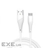 Кабель WUW-X196 USB Micro 2,4A 1m white (6972573335572)