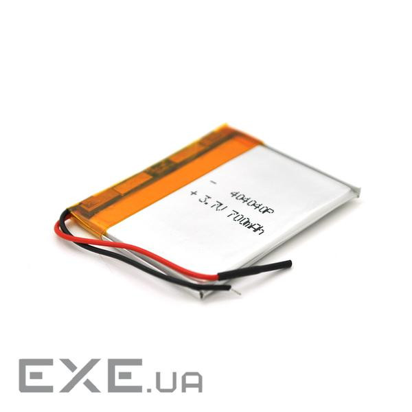 Літій-полімерний акумулятор 4*40*40mm(Li-ion 3.7В 700мА&middot,ч) (404040) ) (404040)