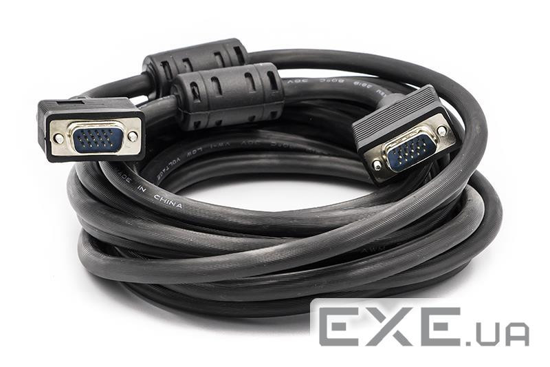 Кабель POWERPLANT VGA 5м Black (CA911059)