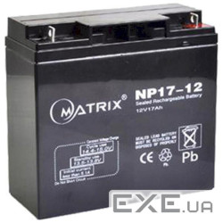 Акумуляторна батарея MATRIX NP12-17 (12В, 17Ач) (Matrix-NP12-17)