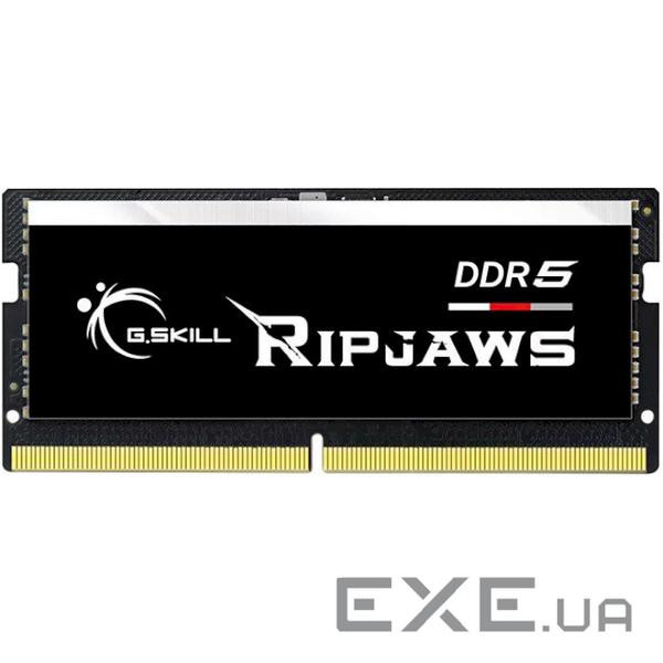 Модуль пам'яті для ноутбука SoDIMM DDR5 16GB 4800 MHz Ripjaws G.Skill (F5-4800S4039A16GX1-RS)