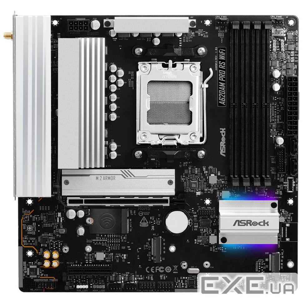 Материнська плата ASROCK A620AM Pro RS WiFi