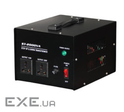 Перетворювач напруги трансформаторний універсальний ST-2000VA Input 220 V / Output 110V, Input 220 V