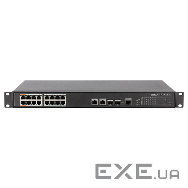 Комутатор мережевий Dahua PFS4218-16ET-190