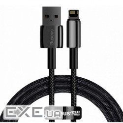 Кабель Baseus Tungsten Gold USB 2.0 to Lightning 2.4A 1M Чорний (CALWJ-01) (CALWJ-01 1м )