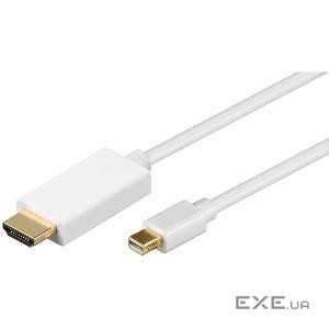 Кабель монітора-адаптер Goobay DisplayPort mini-HDMI M/M (HDMIекран ) 1.0m,v1.2 (75.05.2860-1)