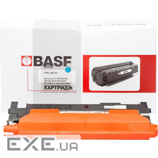 Картридж BASF Samsung CLP-365/CLX-3305/3305FN аналог CLT-C406S (KT-C406S-CLP3 (BASF-KT-C406S-CLP365)