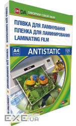 Плівка для ламінування, А4, 125 мкм, глянсова, 100 од, D&A Art Antistatic (11201011209YA) , D&A Art Antistatic (11201011