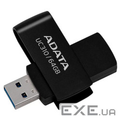 USB флеш накопичувач ADATA 64GB UC310 Black USB 3.0 (UC310-64G-RBK)