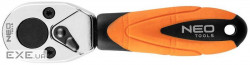 Тріскачка Neo Tools 1/4'', 105 мм, CrV, 48 зубців (08-512)