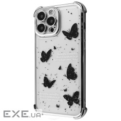 Чехол WAVE Winkie iPhone 15 Pro Max natural titanium/butterfly (64123 natural titanium/butterfly)
