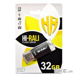 Flash drive Hi-Rali 32 GB USB Flash Drive Rocket series Black (HI-32GBVCBK)