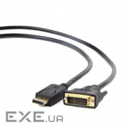 Кабель мультимедійний DisplayPort M to DVI M 3.0m Cablexpert (CC-DPM-DVIM-3M)