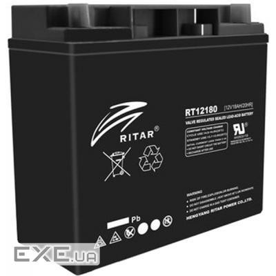 Батарея до ДБЖ Ritar AGM RT12180B, 12V-18Ah, Black