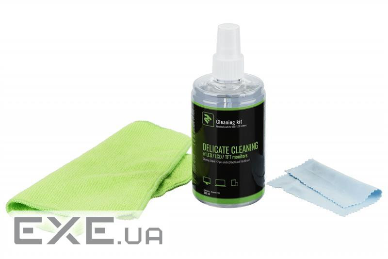 Спрей для очищення 2E 300ml Liquid for LED/LCD +2Microfibre (20X20 10X10см) (2E-SK300L)
