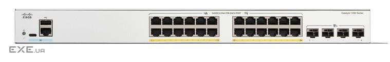 Catalyst 1200 24-port GE, Full PoE, 4x10G SFP+ (C1200-24FP-4X)
