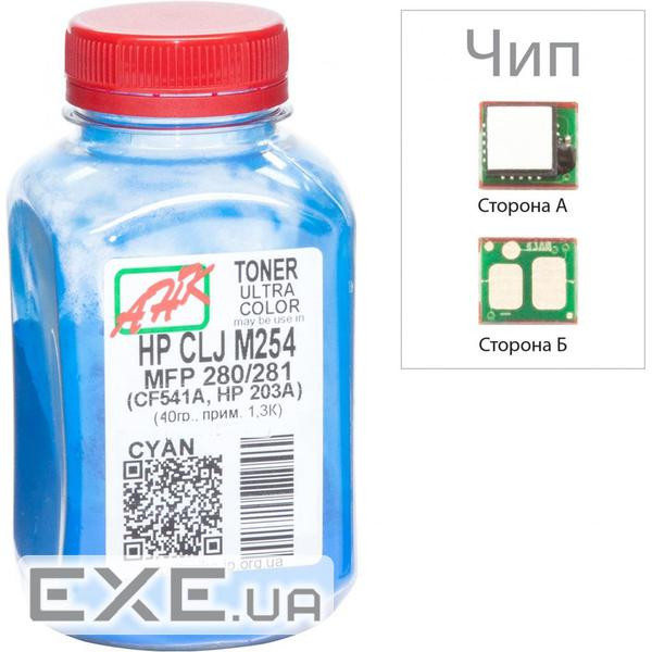 Тонер HP CLJ Pro M252/M277 +Apex chip, 40г Cyan AHK (3203131)