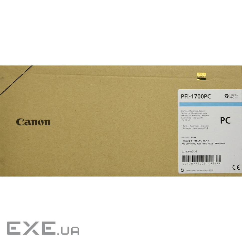 Картридж Canon PFI-1700 Photo Cyan (CF0779C001AA)