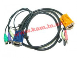 1.8 м. Кабель / шнур, 2 х USB + монітор + 2 х Audio (звук, мікрофон) => SPHDB-15 + 2 х Audio (2L-5302P)