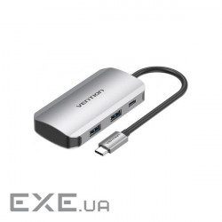 Порт-реплікатор VENTION 5-in-1 USB-C to USB3.0x4/PD (TNBHB)