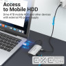 Порт-реплікатор VENTION 5-in-1 USB-C to USB3.0x4/PD (TNBHB)