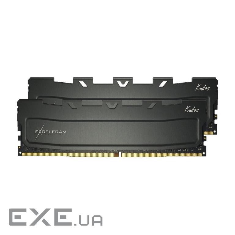 Модуль пам'яті EXCELERAM Kudos DDR4 3200MHz 32GB Kit 2x16GB Black (EKBLACK4323222XD)