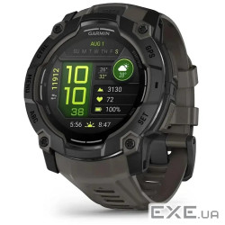 Смарт-годинник Garmin Instinct 3, Tactical, AMOLED, 50mm, Black, GPS (010-03020-50)
