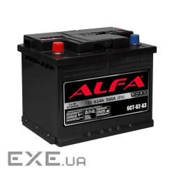 Акумулятор авто Мегатекс ALFA 6СТ-62-АЗ (лев) ТХП 560 (25360)