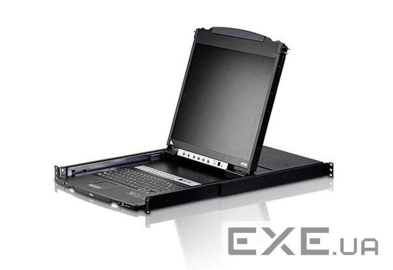 8-портовий KVM комутатор Dual Rail з 19 '' LCD екраном, 19 '', 2 кабелю в комплекті (CL5808N-ATA-RG)