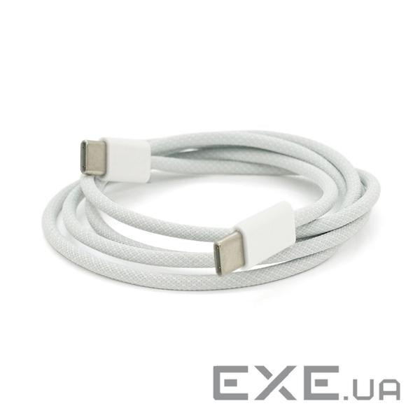 Кабель для iPhone 15 ORIGINAL, C-Type C, 3A, White, довжина 1м, ОЕМ (KO-CC / 1W)
