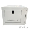 Шафа настінна GEAR 6U 19" 530x400x300 мм, + полиця, grey (GWMSN-6U-530-400G)