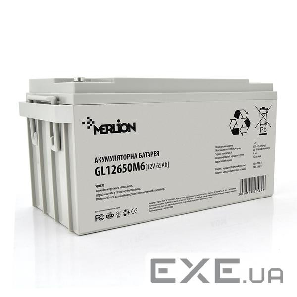 Батарея до ДБЖ Merlion RDC12-65, 12V-65Ah GEL (G12650M6 GEL)