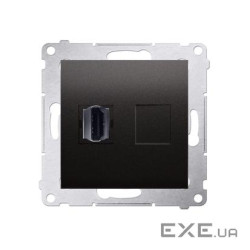 Розетка Premium 1xHDMI, антрацит (DGHDMI.01/48)