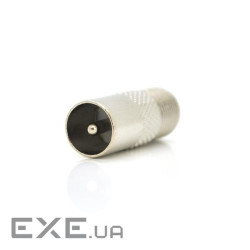 Роз'єм F-F - IEC-M прямий, цинк (ТВ-штекер) Q100 (F-F - IEC-M цинк )