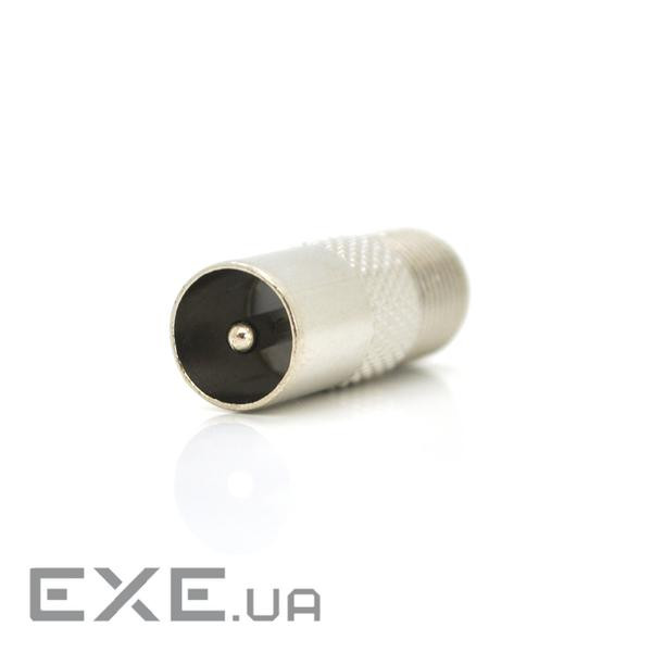 Роз'єм F-F - IEC-M прямий, цинк (ТВ-штекер) Q100 (F-F - IEC-M цинк )