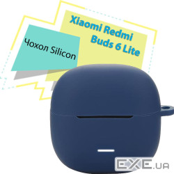 Чохол для навушників BeCover Silicon для Xiaomi Redmi Buds 6 Lite Deep Blue (713233)