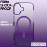 Чохол до мобільного телефона BeCover FIBRA Shock-Proof MagSafe Apple iPhone 17 Deep Purple (715442)