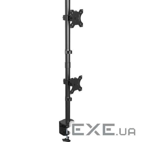 Кріплення настільне для 2-х моніторів BRATECK LDT66-C02V 17"-32" Black