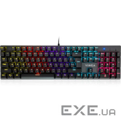 Клавіатура VINGA KBGM-101 LED Red Switch Black (KBGM-101 Black)