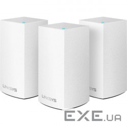 Додатковий Mesh модуль LINKSYS Velop Whole Home Intelligent Mesh WiFi System White 3-pa (WHW0103-EU)