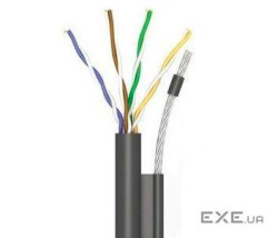 Кабель (UTP мідь (OK-Net 4*2*0,51 КППт-ВП (100) трос 7*0,5мм cat 5e, бухта 305 м)