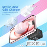 Зарядний пристрій 1xUSB-C 20W GaN + USB-C cable М-М Black Vention (TZ-FEPB0-EU-01)