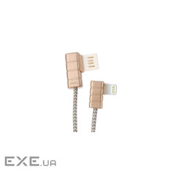 Кабель iKAKU Gallop series for iphone, Rose-Gold, довжина 1м, 2.4A, BOX (YT-iK/ GA-LR (YT-iK/GA-LRG)